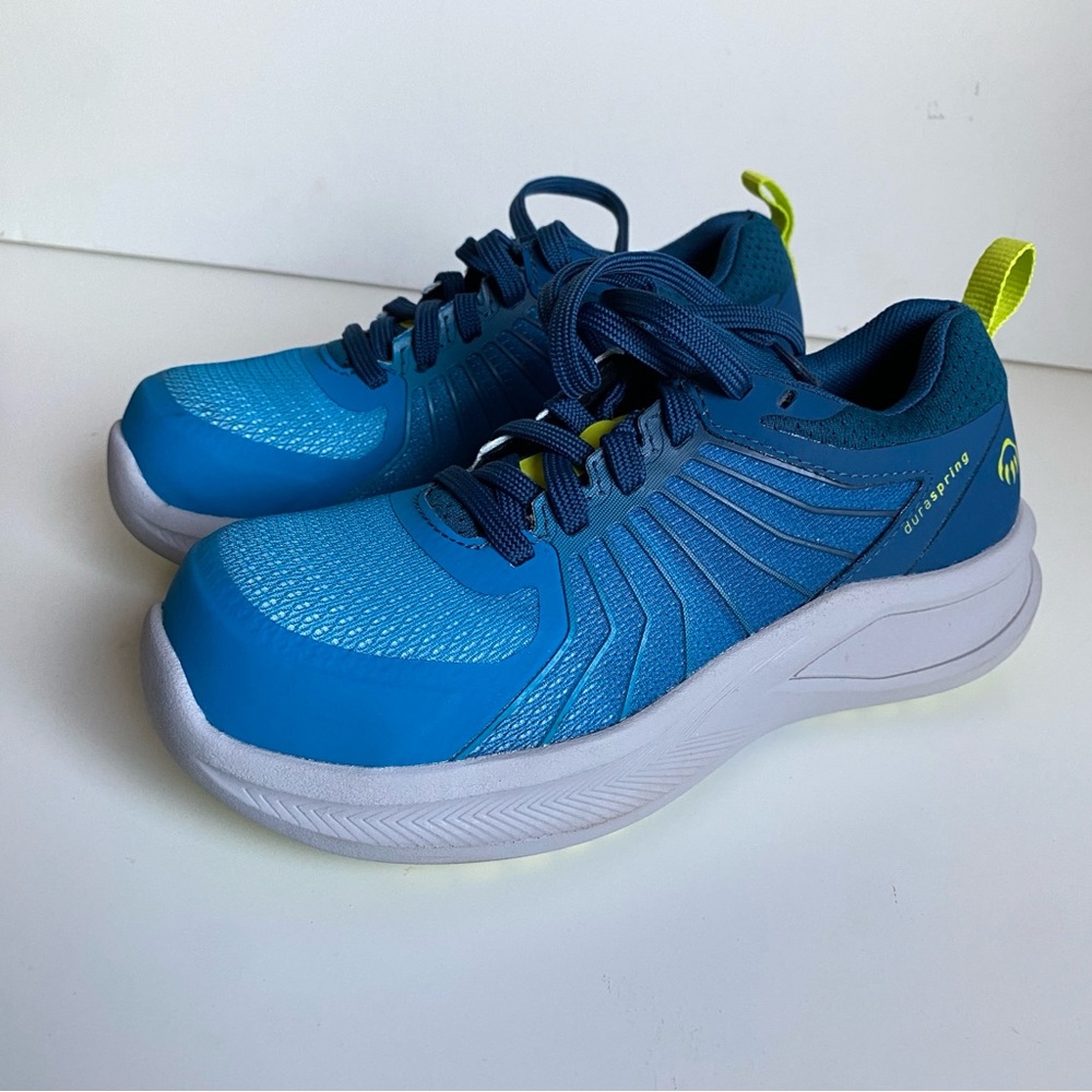 Wolverine Bolt Durashocks Blue Work Sneakers Women's Size 6.5 Composite Toe
